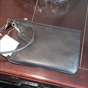 Black coach wristlet
